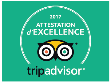 Attestation d’excellence TripAdvisor