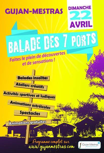 BALADE DES 7 PORTS DIMANCHE 22 AVRIL